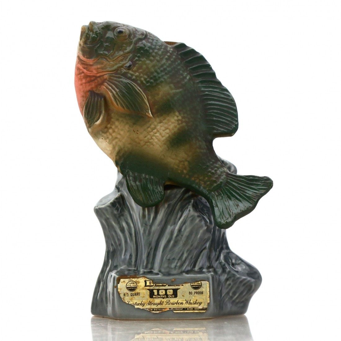 Jim Beam 100 Month Old Bluegill Game Fish Decanter Collector's
