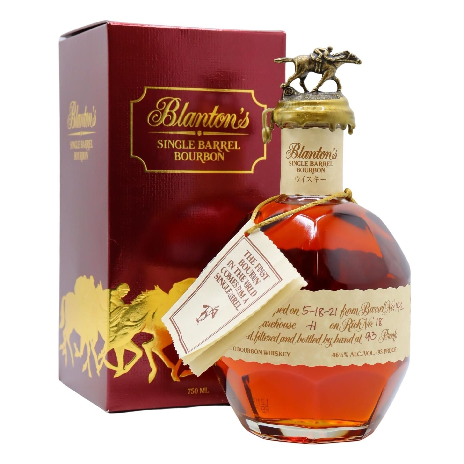 ウイスキー Blanton's Single Barrel Bourbon 750ml Blanton's Single Barrel Red Takara Japan Exclusive Edition