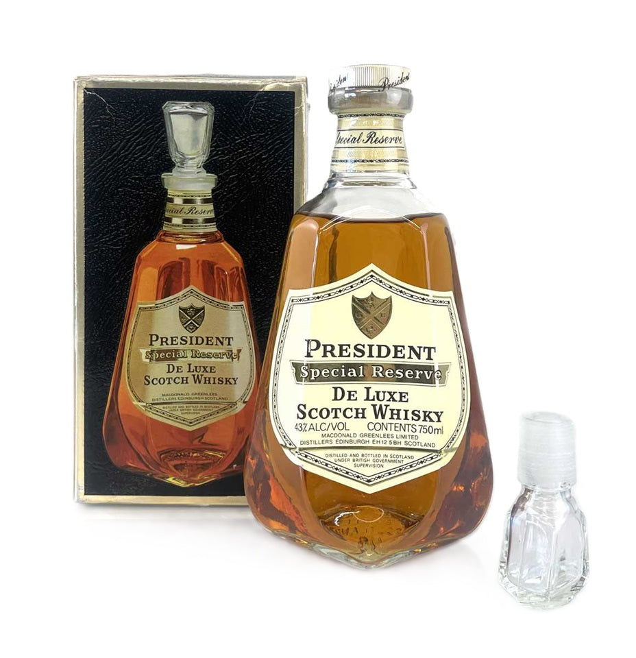 未開封古酒！PRESIDENT Special Reserve De Luxe Glendullan President Special Reserve De Luxe Blended Scotch Whisky
