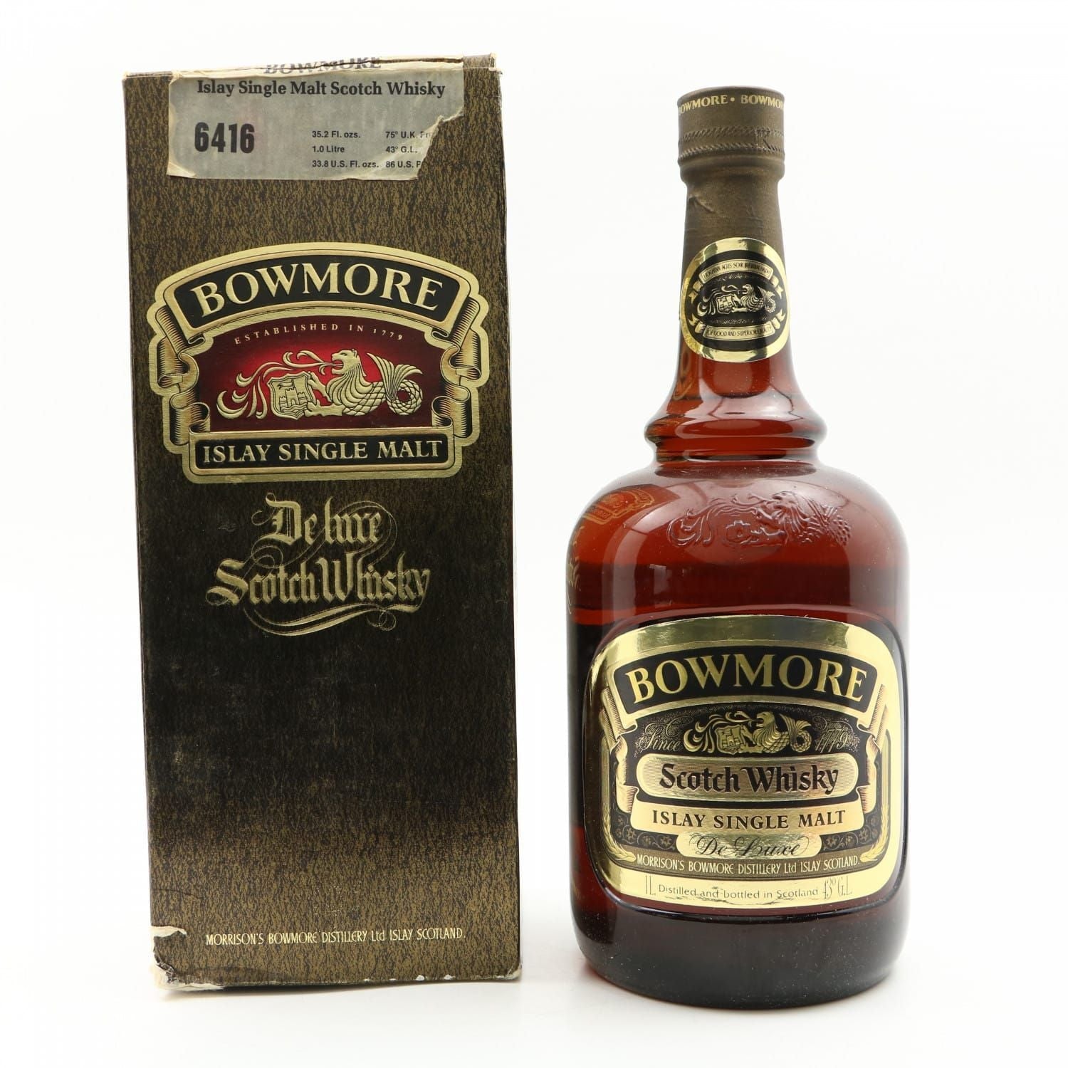 Bowmore De Luxe 1970 空瓶 Bowmore De Luxe 1970s bottling Islay Single Malt Scotch Whisky 1