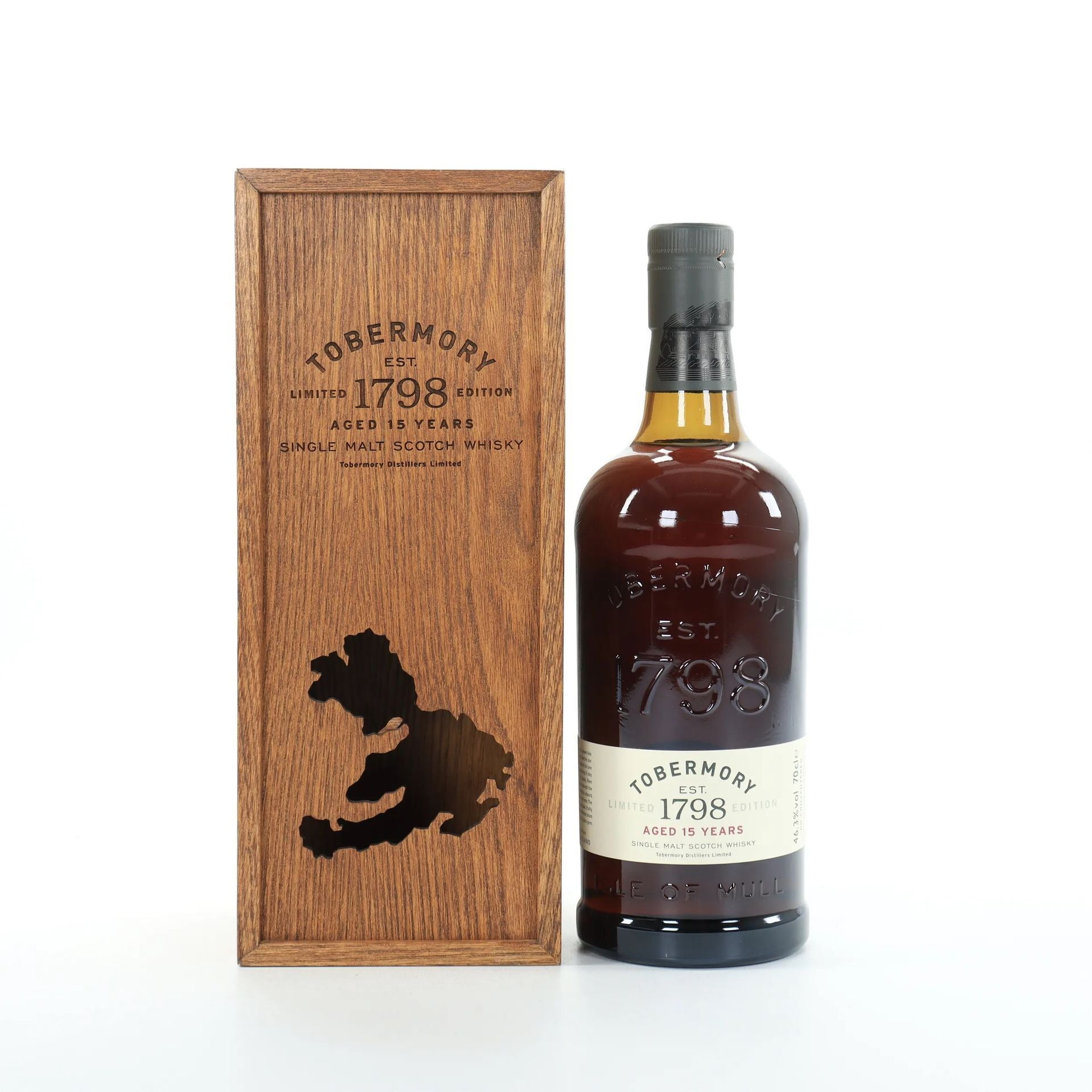 ウイスキー Tobermory 1798 Edition 15 Years 750ml Tobermory 15 Year Old Limited Edition Island Single Malt Scotch
