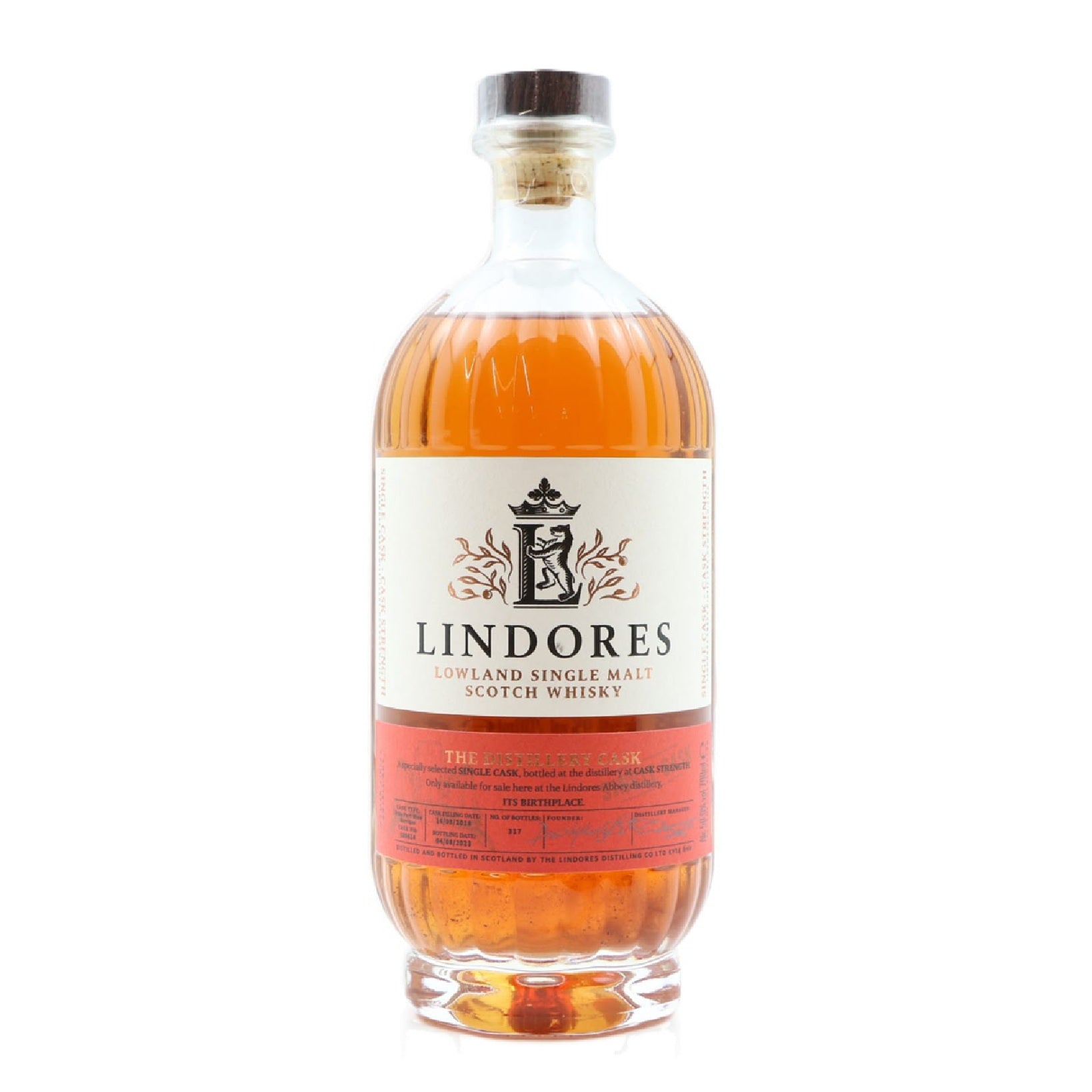 Lindores 2018 Single Ruby Port Barrique #180614 Distillery Exclusive L ...
