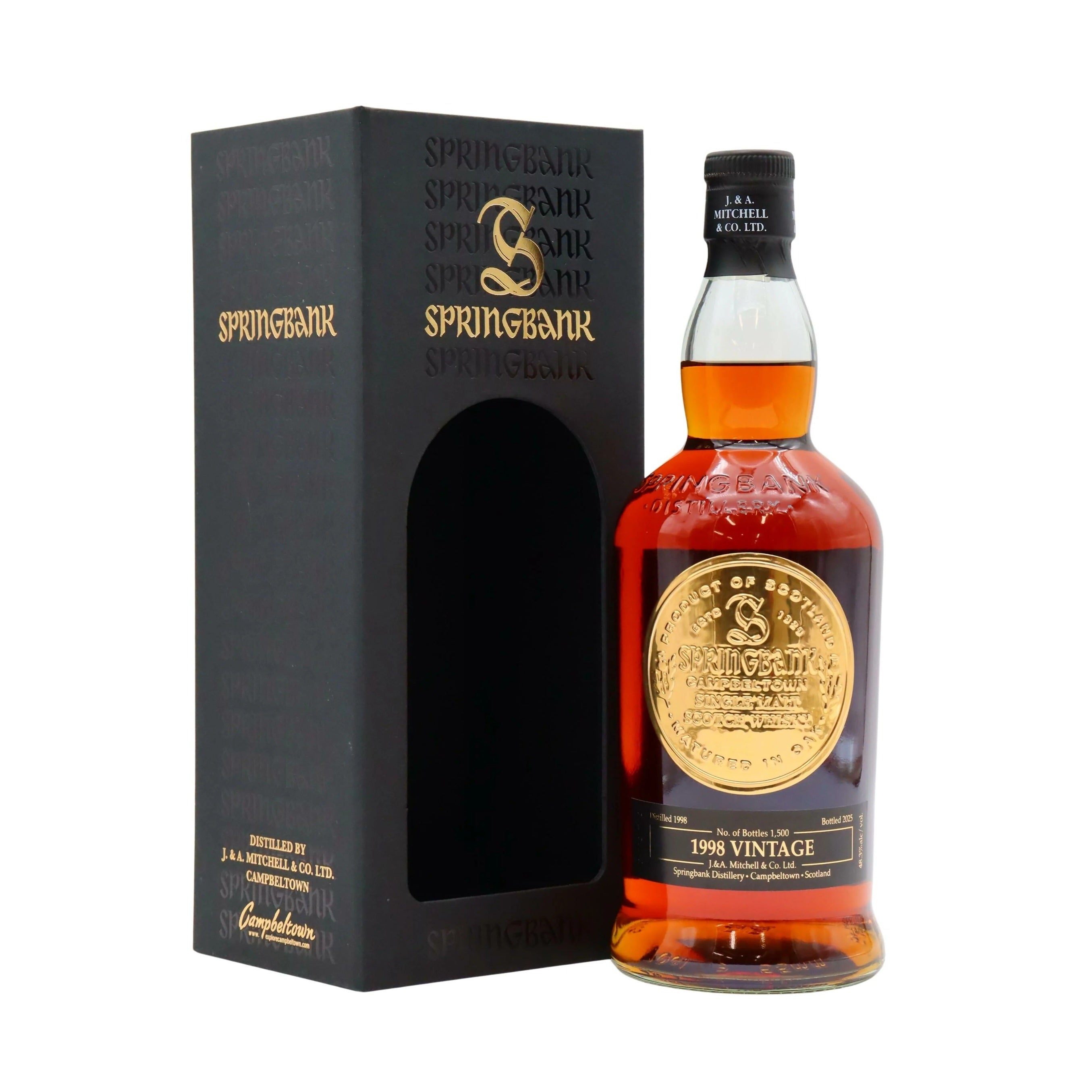 Springbank 1998 Vintage 2025 Release Campbeltown Single Malt